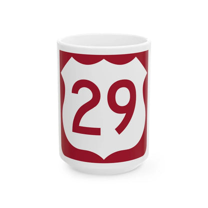 US 29 FL reversed (Florida) (Road Sign) White Coffee Mug 15oz - Go Mug Yourself