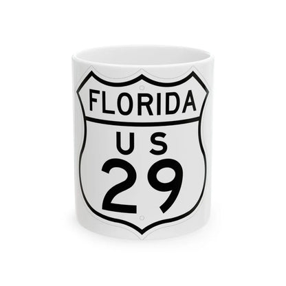 US 29 Florida 1948 (Florida) (Road Sign) White Coffee Mug 11oz - Go Mug Yourself