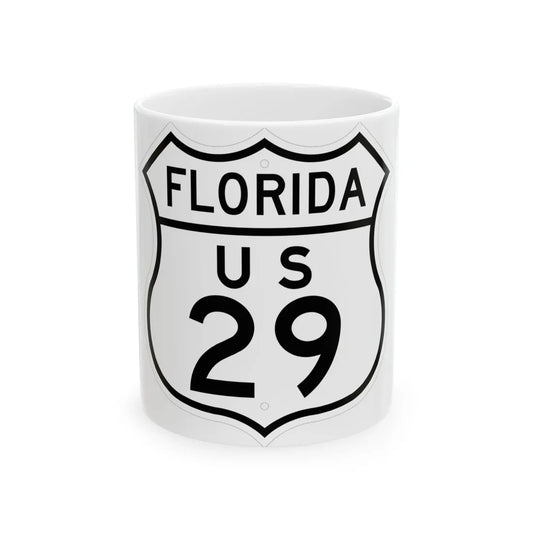 US 29 Florida 1948 (Florida) (Road Sign) White Coffee Mug 11oz - Go Mug Yourself