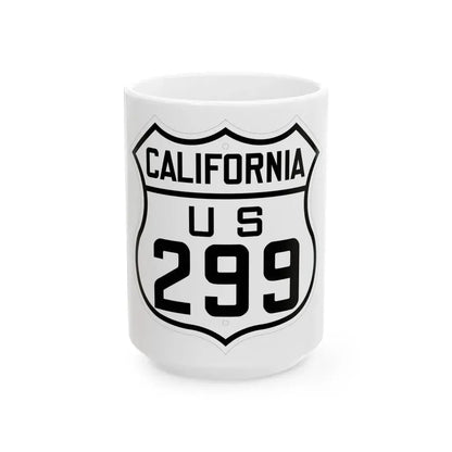US 299 California 1926 (California) (Road Sign) White Coffee Mug 15oz - Go Mug Yourself
