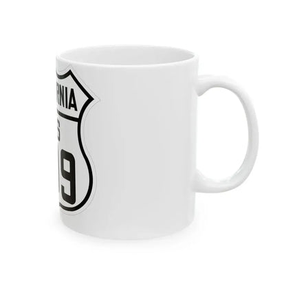 US 299 California 1926 (California) (Road Sign) White Coffee Mug - Go Mug Yourself