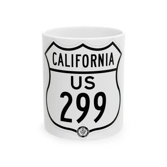 US 299 California 1948 (California) (Road Sign) White Coffee Mug 11oz - Go Mug Yourself