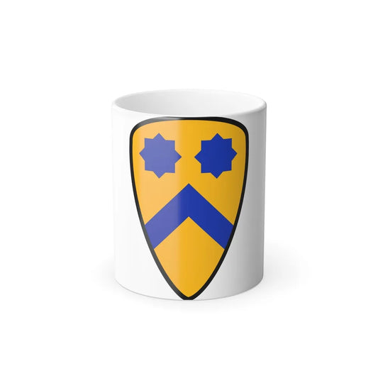 US 2nd Cavalry Division (U.S. Army) Color Changing Mug-11oz-Go Mug Yourself