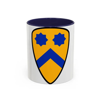 US 2nd Cavalry Division (U.S. Army) Accent Coffee Mug 11oz Navy - Go Mug Yourself