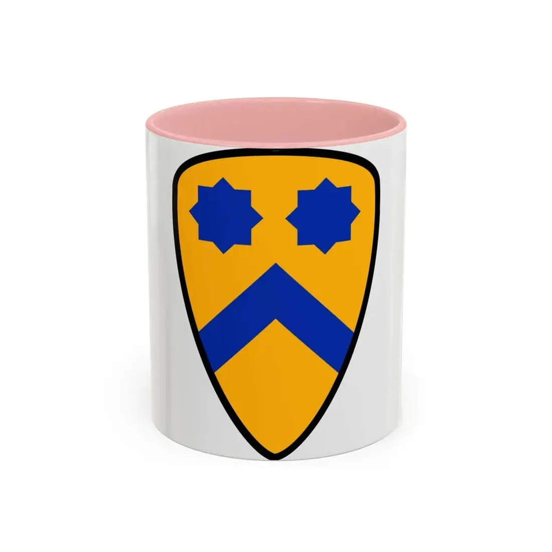 US 2nd Cavalry Division (U.S. Army) Accent Coffee Mug 11oz Pink - Go Mug Yourself