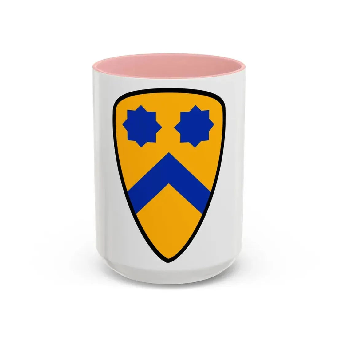 US 2nd Cavalry Division (U.S. Army) Accent Coffee Mug 15oz Pink - Go Mug Yourself