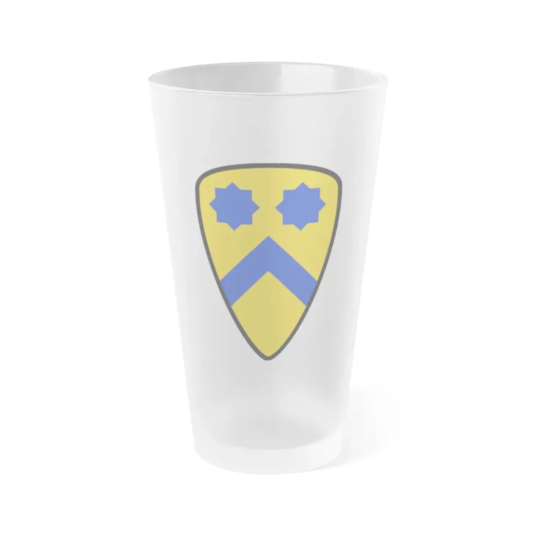 US 2nd Cavalry Division (U.S. Army) Frosted Pint Glass 16oz Default Title - Go Mug Yourself