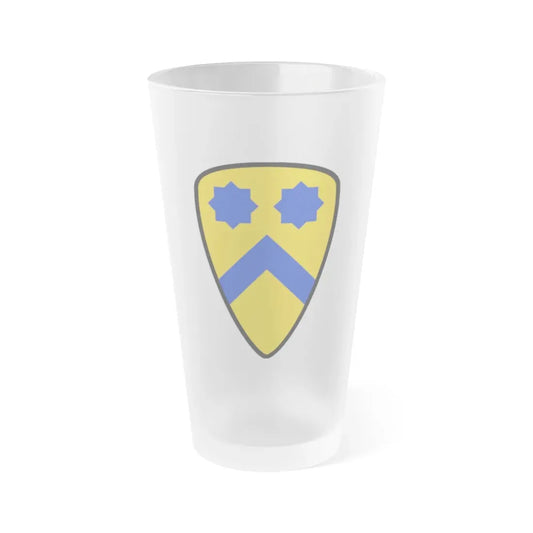 US 2nd Cavalry Division (U.S. Army) Frosted Pint Glass 16oz Default Title - Go Mug Yourself