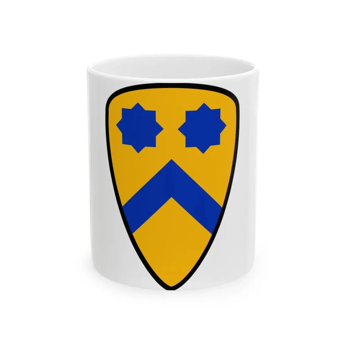 US 2nd Cavalry Division (U.S. Army) White Coffee Mug 11oz - Go Mug Yourself