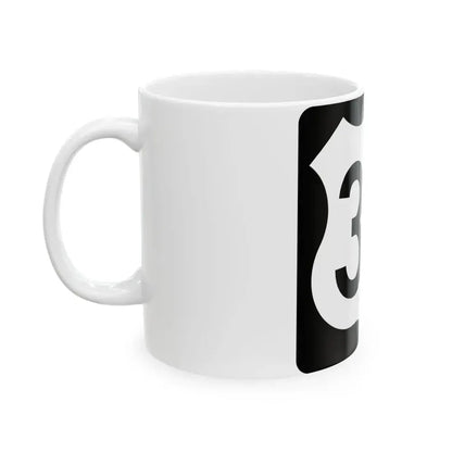 US 30 IA (Iowa) (Road Sign) White Coffee Mug - Go Mug Yourself