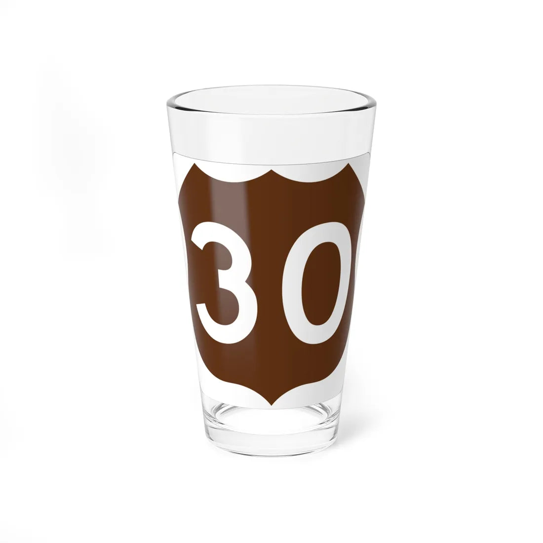 US 30 ID-Scenic (Idaho) (Road Sign) Pint Glass 16oz 16oz - Go Mug Yourself