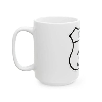 US 30 Iowa 1948 (Iowa) (Road Sign) White Coffee Mug - Go Mug Yourself