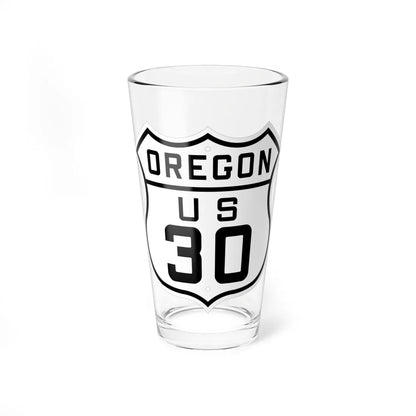 US 30 Oregon 1926 (Oregon) (Road Sign) Pint Glass 16oz 16oz - Go Mug Yourself