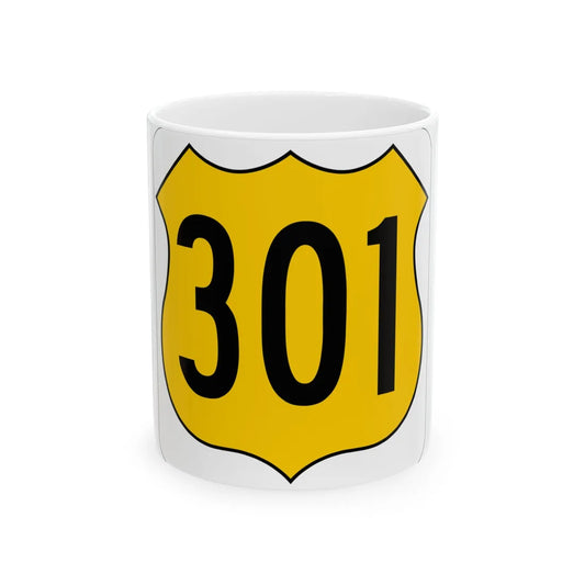 US 301 FL (Florida) (Road Sign) White Coffee Mug 11oz - Go Mug Yourself