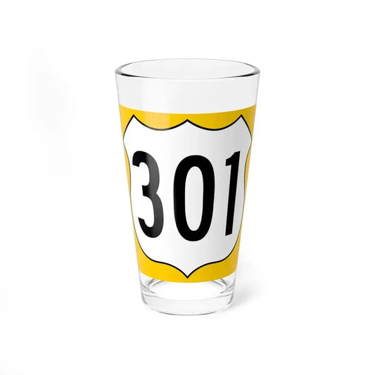 US 301 FL reversed (Florida) (Road Sign) Pint Glass 16oz 16oz - Go Mug Yourself