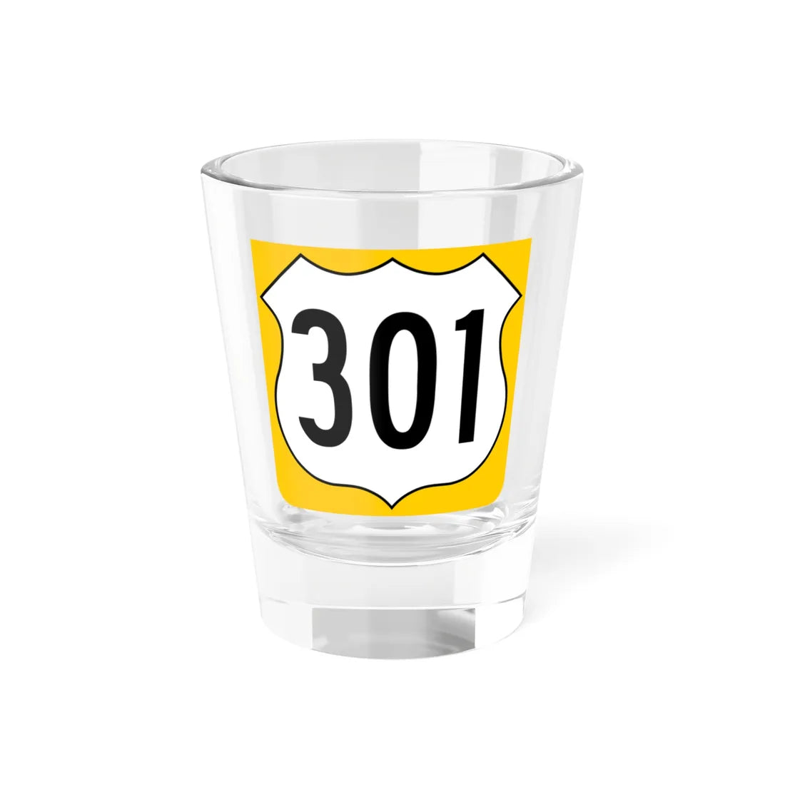 US 301 FL reversed (Florida) (Road Sign) Shot Glass 1.5oz 1.5oz - Go Mug Yourself
