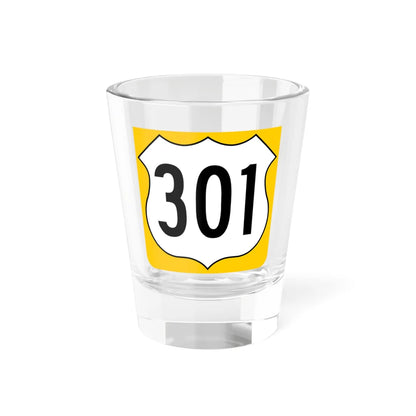 US 301 FL reversed (Florida) (Road Sign) Shot Glass 1.5oz 1.5oz - Go Mug Yourself
