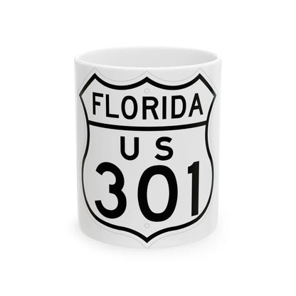 US 301 Florida 1948 (Florida) (Road Sign) White Coffee Mug 11oz - Go Mug Yourself