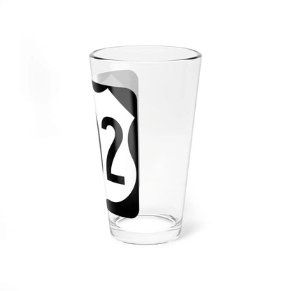 US 302 square (New Hampshire) (Road Sign) Pint Glass 16oz - Go Mug Yourself