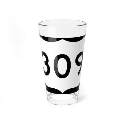 US 309 NY (New York) (Road Sign) Pint Glass 16oz 16oz - Go Mug Yourself
