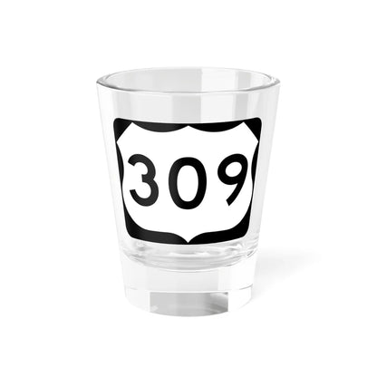 US 309 NY (New York) (Road Sign) Shot Glass 1.5oz 1.5oz - Go Mug Yourself