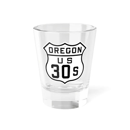 US 30S Oregon 1926 (Oregon) (Road Sign) Shot Glass 1.5oz 1.5oz - Go Mug Yourself