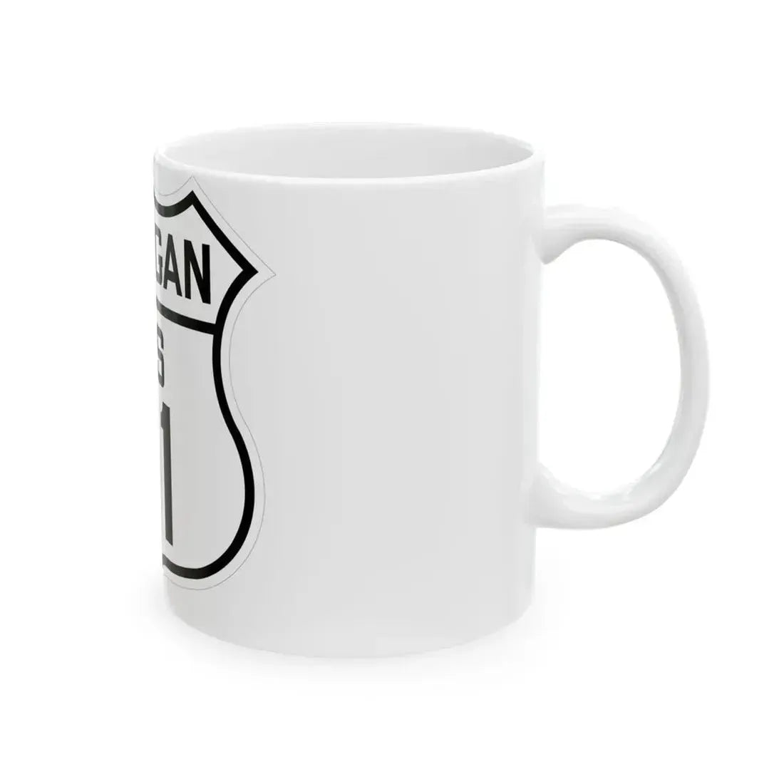 US 31 Michigan 1926 (Michigan) (Road Sign) White Coffee Mug - Go Mug Yourself