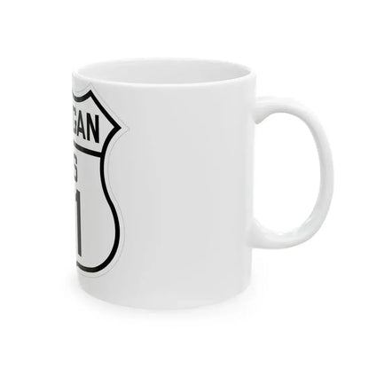 US 31 Michigan 1926 (Michigan) (Road Sign) White Coffee Mug - Go Mug Yourself