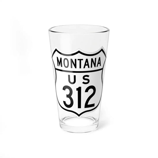 US 312 Montana 1948 (Montana) (Road Sign) Pint Glss 16oz 16oz - Go Mug Yourself