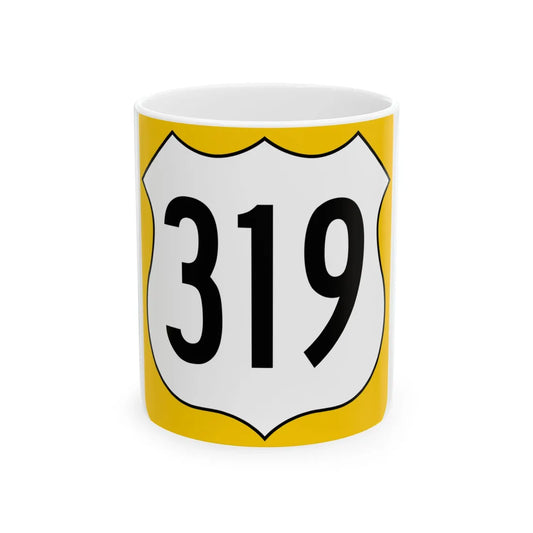US 319 FL reversed (Florida) (Road Sign) White Coffee Mug 11oz - Go Mug Yourself