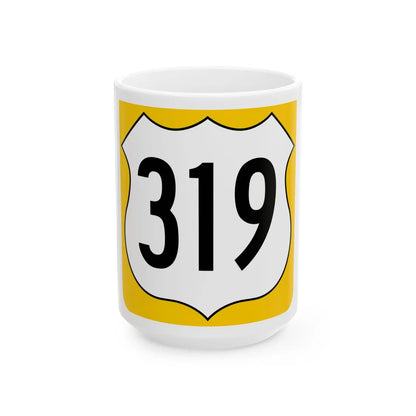 US 319 FL reversed (Florida) (Road Sign) White Coffee Mug 15oz - Go Mug Yourself