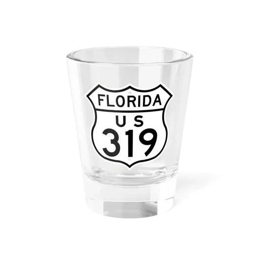 US 319 Florida 1948 (Florida) (Road Sign) Shot Glass 1.5oz 1.5oz - Go Mug Yourself