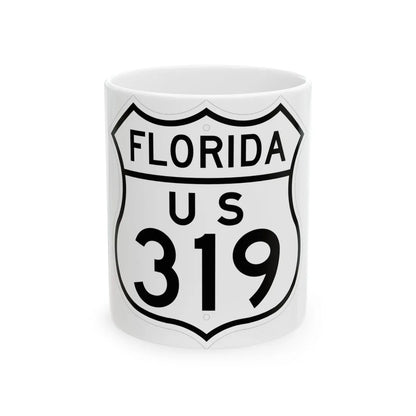 US 319 Florida 1948 (Florida) (Road Sign) White Coffee Mug 11oz - Go Mug Yourself