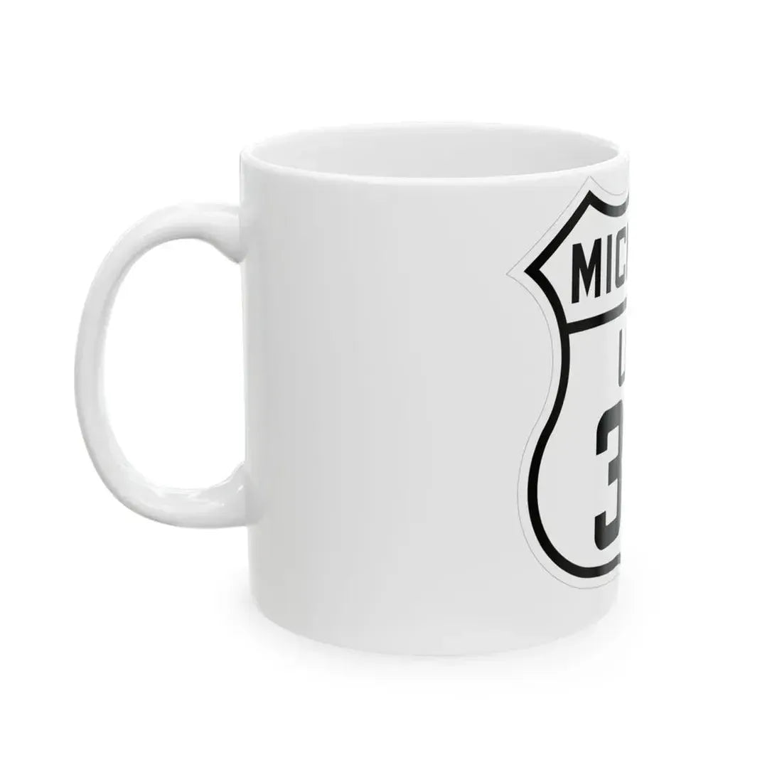 US 31A Michigan 1926 (Michigan) (Road Sign) White Coffee Mug - Go Mug Yourself