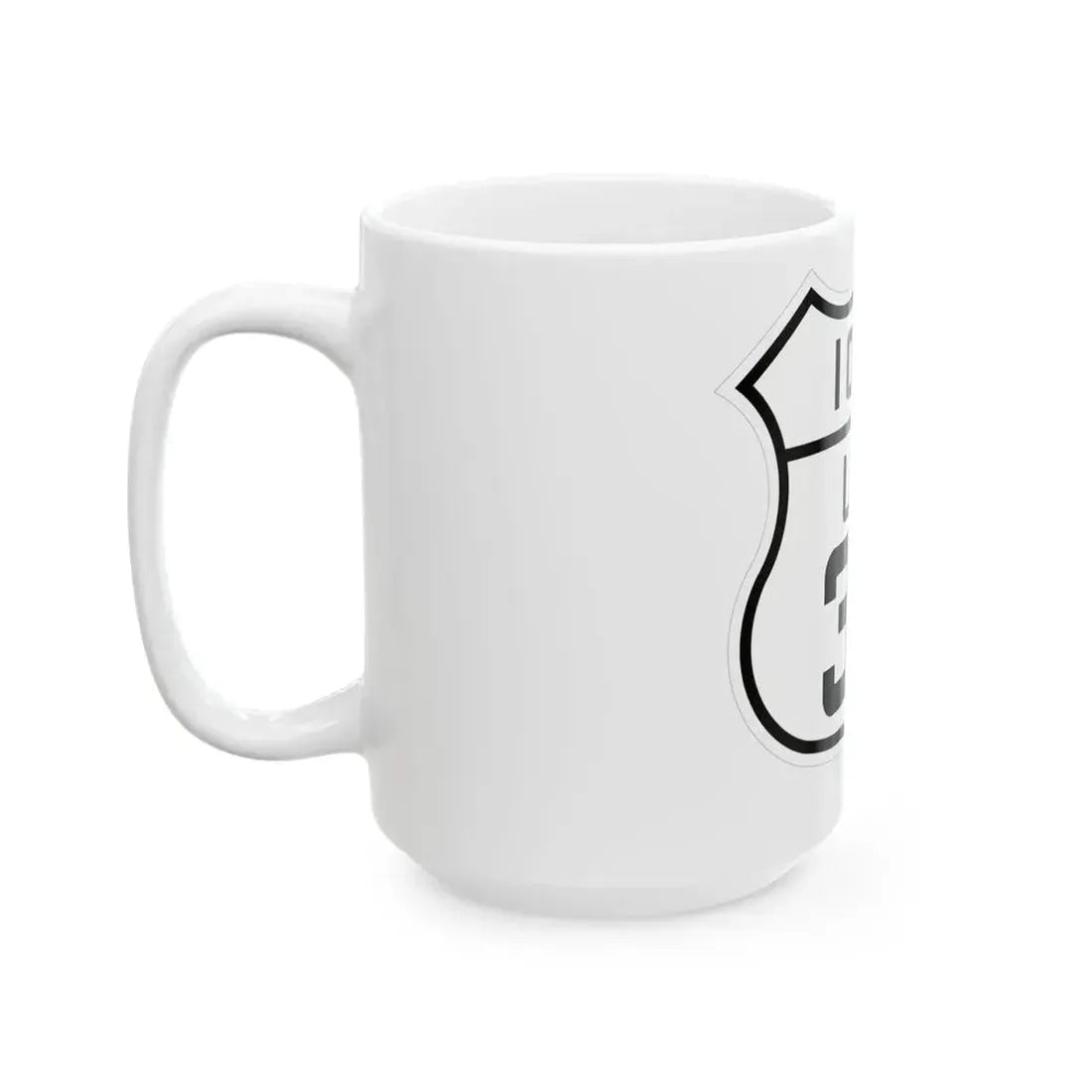 US 32 Iowa 1926 (Iowa) (Road Sign) White Coffee Mug - Go Mug Yourself