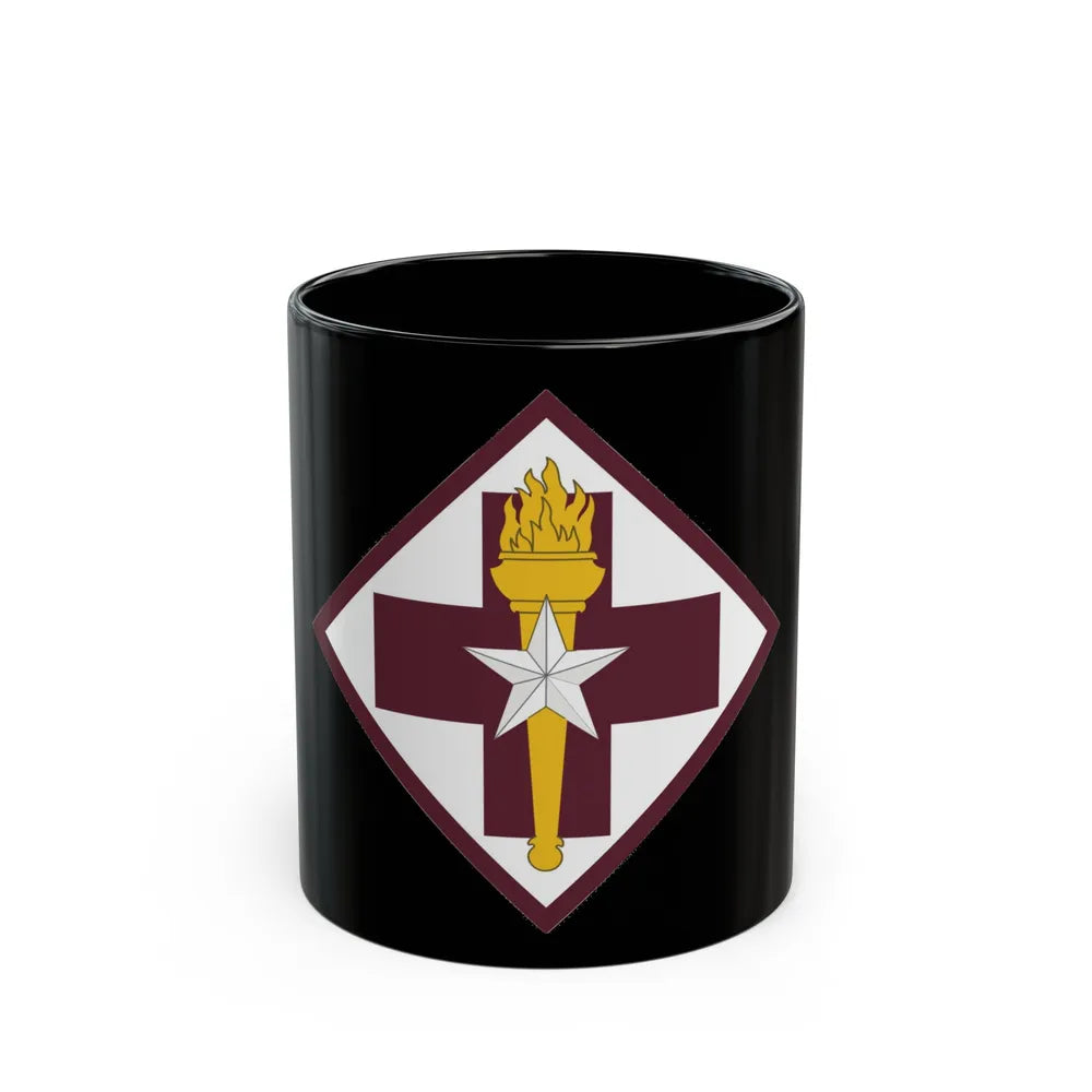 US 32nd Medical Brigade SSI (U.S. Army) Black Coffee Mug-11oz-Go Mug Yourself