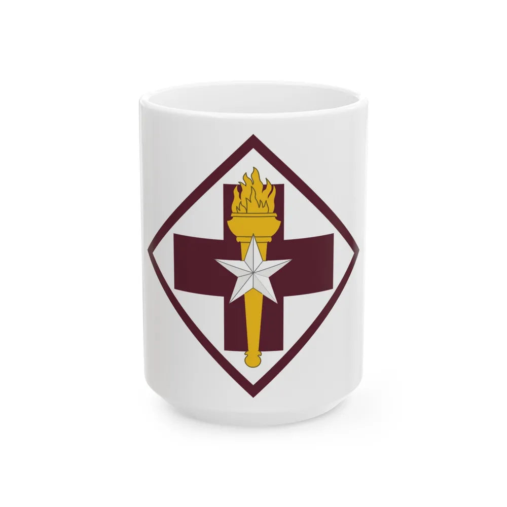 US 32nd Medical Brigade SSI (U.S. Army) White Coffee Mug-15oz-Go Mug Yourself