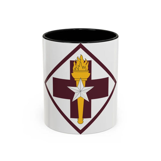 US 32nd Medical Brigade SSI (U.S. Army) Accent Coffee Mug 11oz Black - Go Mug Yourself