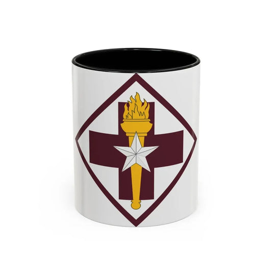 US 32nd Medical Brigade SSI (U.S. Army) Accent Coffee Mug 11oz Black - Go Mug Yourself