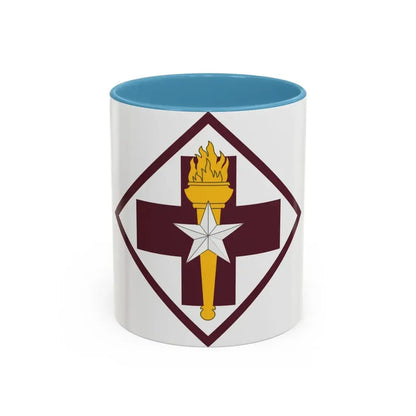 US 32nd Medical Brigade SSI (U.S. Army) Accent Coffee Mug 11oz Light Blue - Go Mug Yourself
