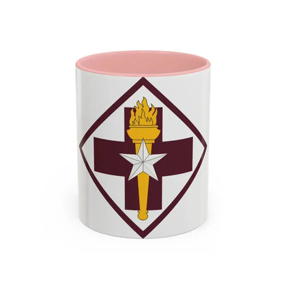 US 32nd Medical Brigade SSI (U.S. Army) Accent Coffee Mug 11oz Pink - Go Mug Yourself