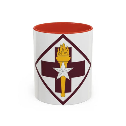 US 32nd Medical Brigade SSI (U.S. Army) Accent Coffee Mug 11oz Red - Go Mug Yourself