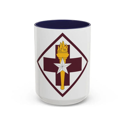 US 32nd Medical Brigade SSI (U.S. Army) Accent Coffee Mug 15oz Navy - Go Mug Yourself