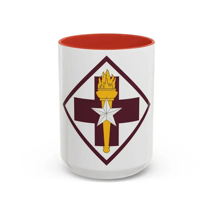 US 32nd Medical Brigade SSI (U.S. Army) Accent Coffee Mug 15oz Red - Go Mug Yourself