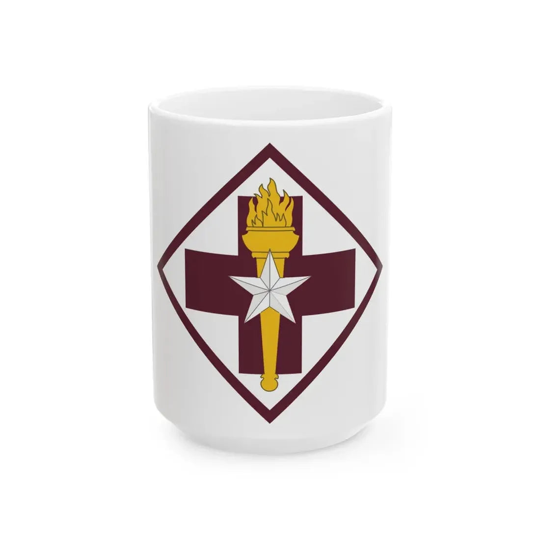 US 32nd Medical Brigade SSI (U.S. Army) White Coffee Mug 15oz - Go Mug Yourself