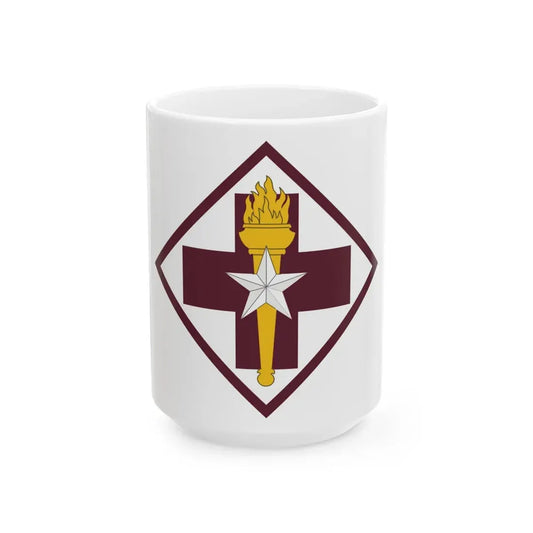 US 32nd Medical Brigade SSI (U.S. Army) White Coffee Mug 15oz - Go Mug Yourself