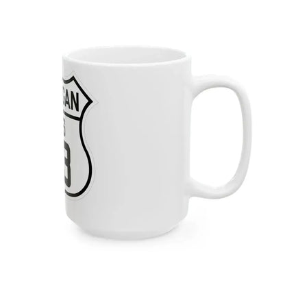 US 33 Michigan 1926 (Michigan) (Road Sign) White Coffee Mug - Go Mug Yourself