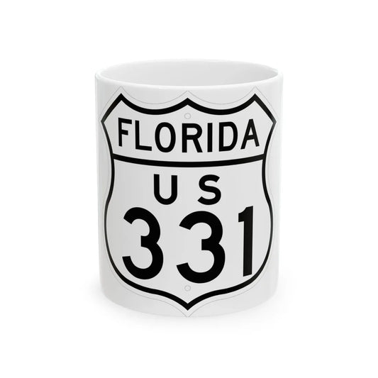 US 331 Florida 1948 (Florida) (Road Sign) White Coffee Mug 11oz - Go Mug Yourself