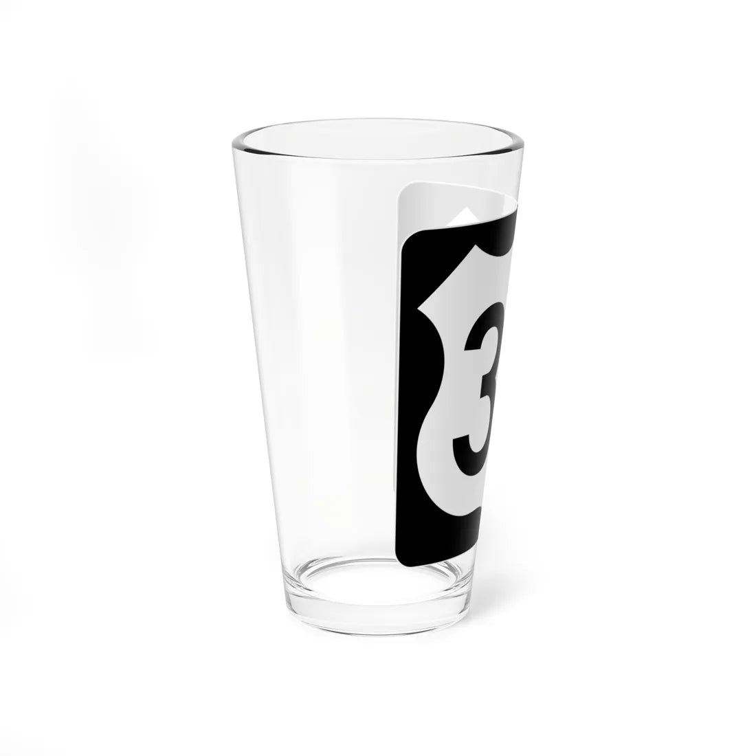 US 34 IA (Iowa) (Road Sign) Pint Glass 16oz - Go Mug Yourself