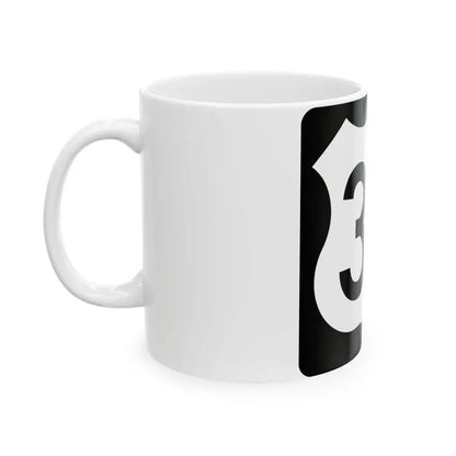 US 34 IA (Iowa) (Road Sign) White Coffee Mug - Go Mug Yourself